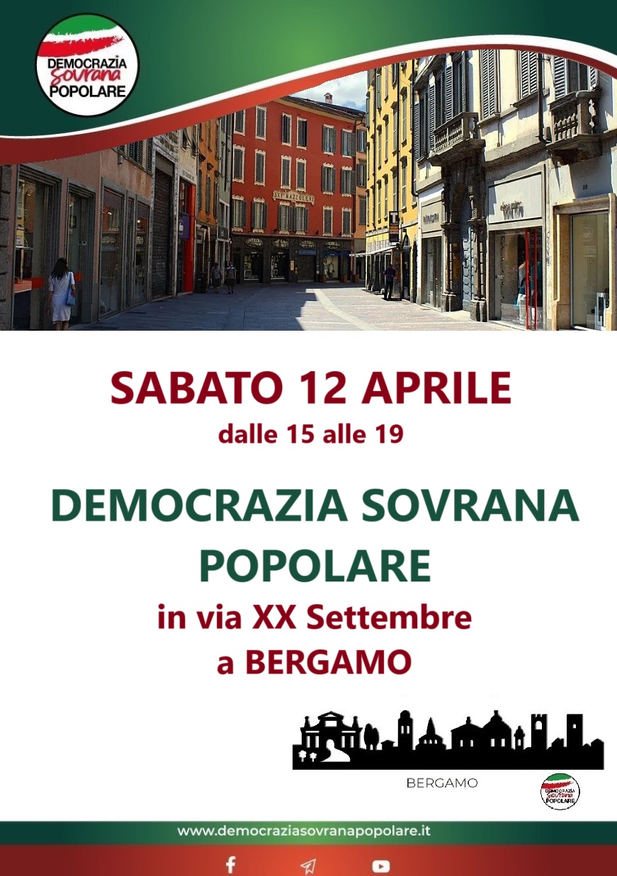 GAZEBO DSP 12 APRILE A BERGAMO